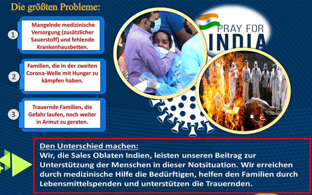 Spendenaktion für Indien